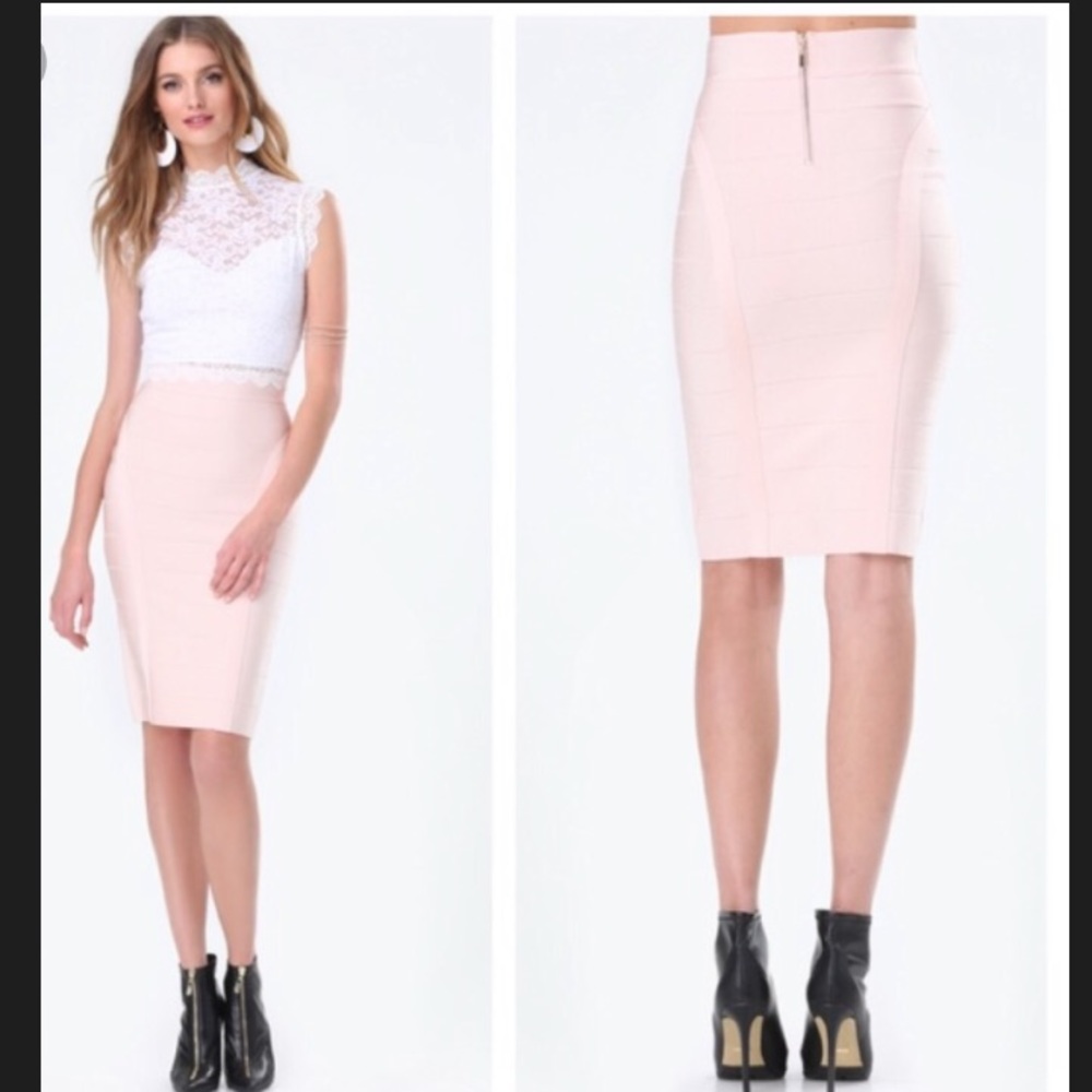 Bebe solid bandage skirt